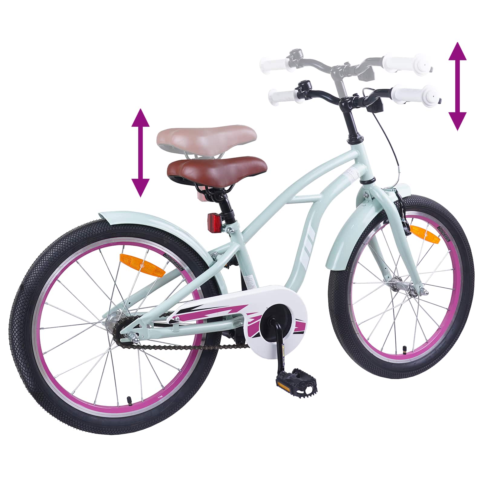 Bicicletta per Bambini 18 Pollici per bambini dai 5 ai 7 anni | homemem39
