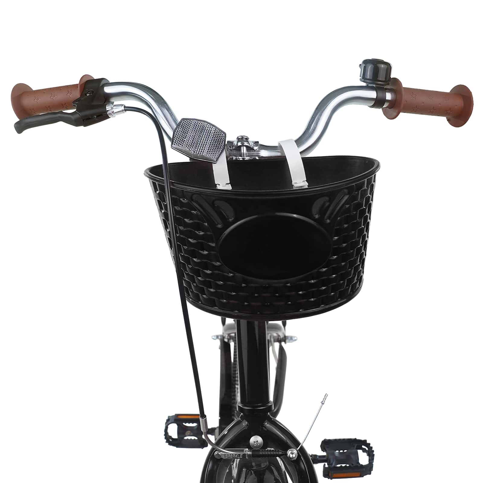 Bicicletta per Bambini 24 Pollici per 8-12 anni Nero | homemem39