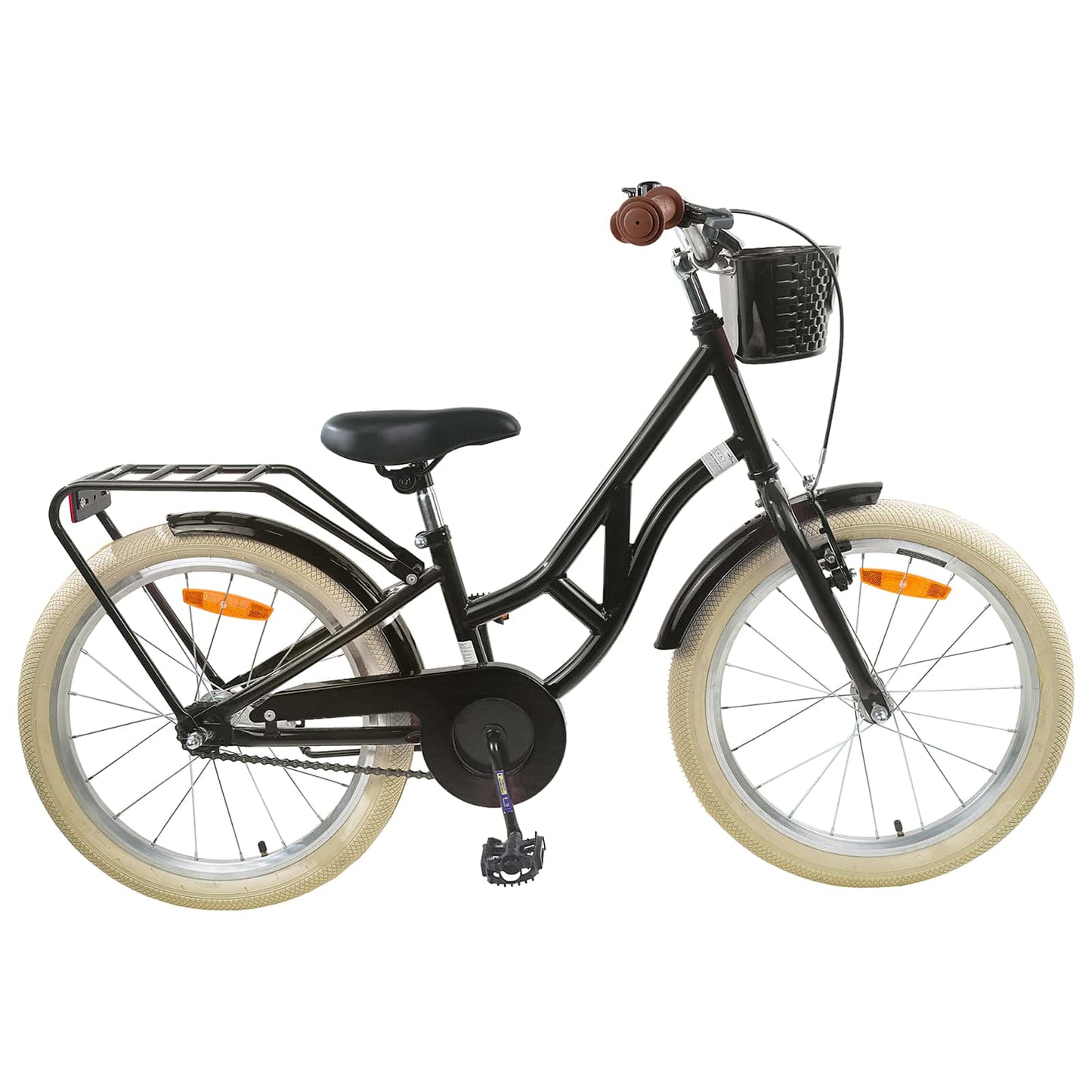 Bicicletta per Bambini 24 Pollici per 8-12 anni Nero | homemem39