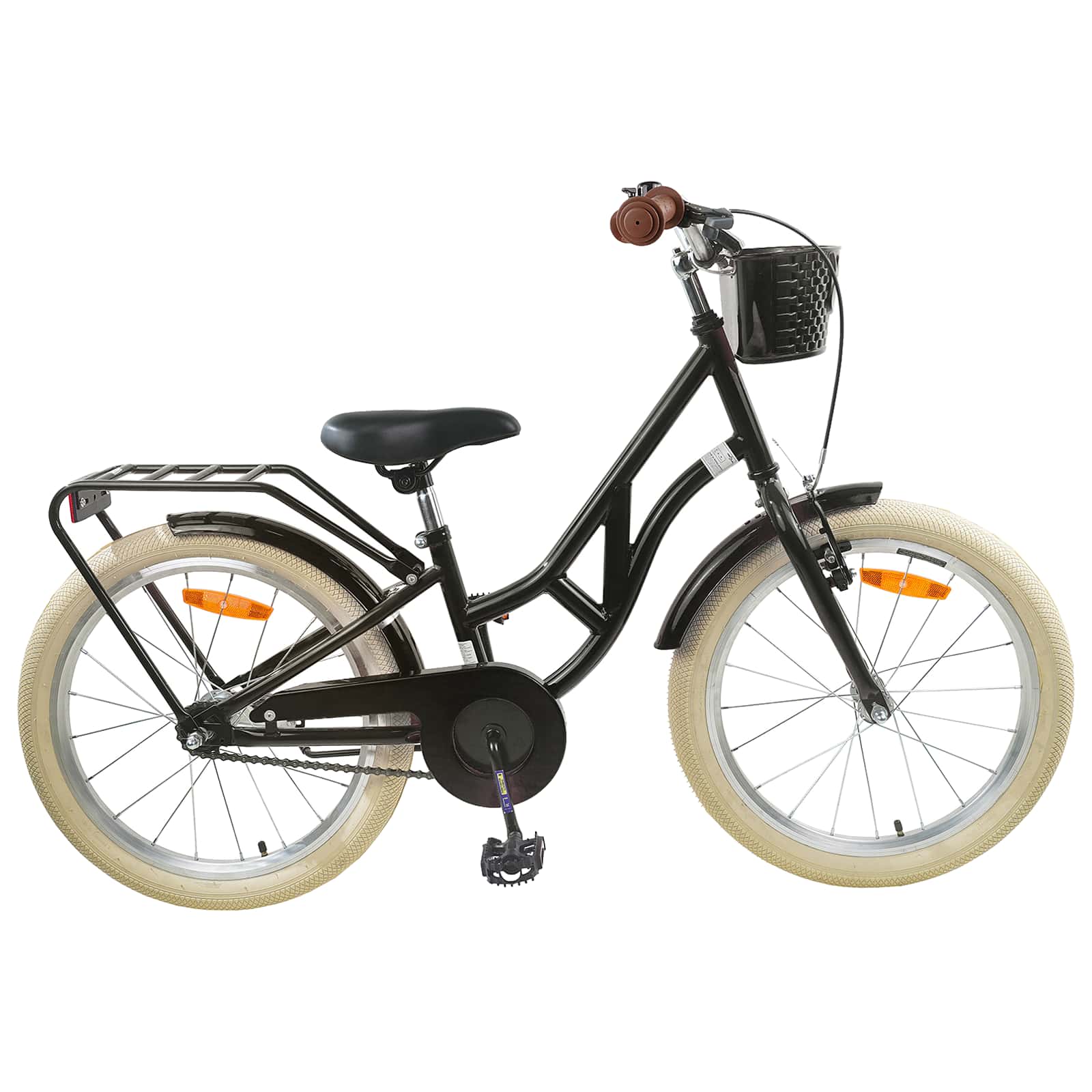 Bicicletta per Bambini 24 Pollici per 8-12 anni Nero | homemem39