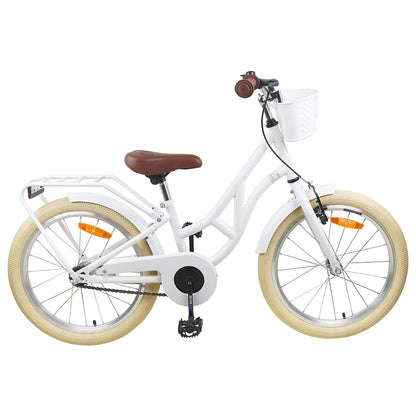 Bicicletta per Bambini 20 Pollici 6-11 Bianco | homemem39