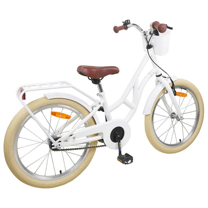 Bicicletta per Bambini 24 Pollici per 8-12 anni Bianco | homemem39