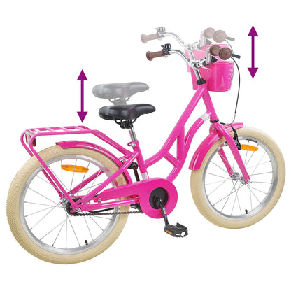 Bicicletta per Bambini 24 Pollici per 8-12 anni Rosa scuro | homemem39
