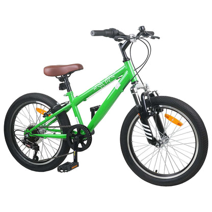 Mountain Bike 20 Pollici 6-Velocità per 5-8 anni Verde | homemem39
