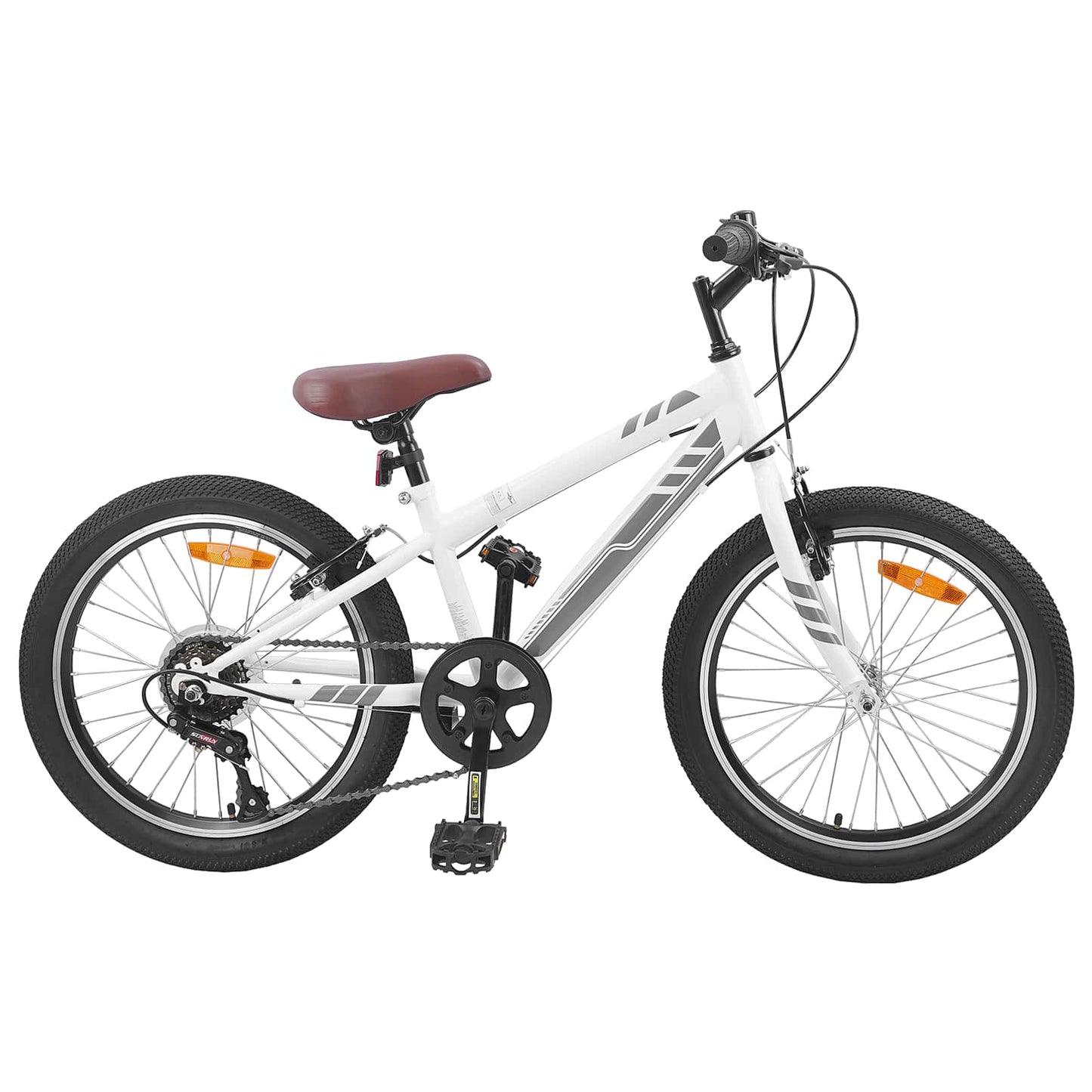Mountain Bike 20 Pollici 6-Speed per 5-8 anni Bianco