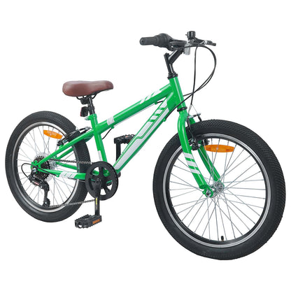 Mountain Bike 24 Pollici 6-Speed per 8-12 anni Verde