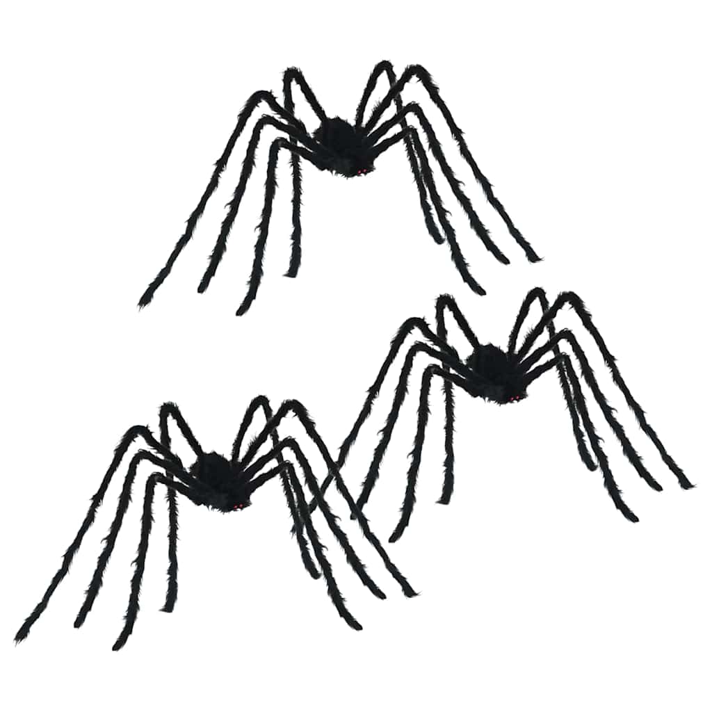 Decorazione Ragno di Halloween 3 pcs Nero 200 cm