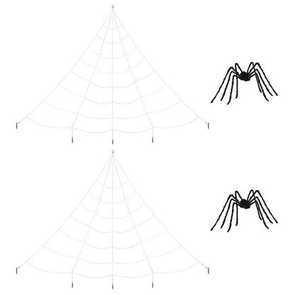 Decorazione di Halloween con ragni e ragnatele 2 pcs