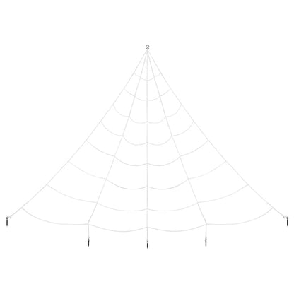 Decorazione di Halloween con ragni e ragnatele 4 pcs