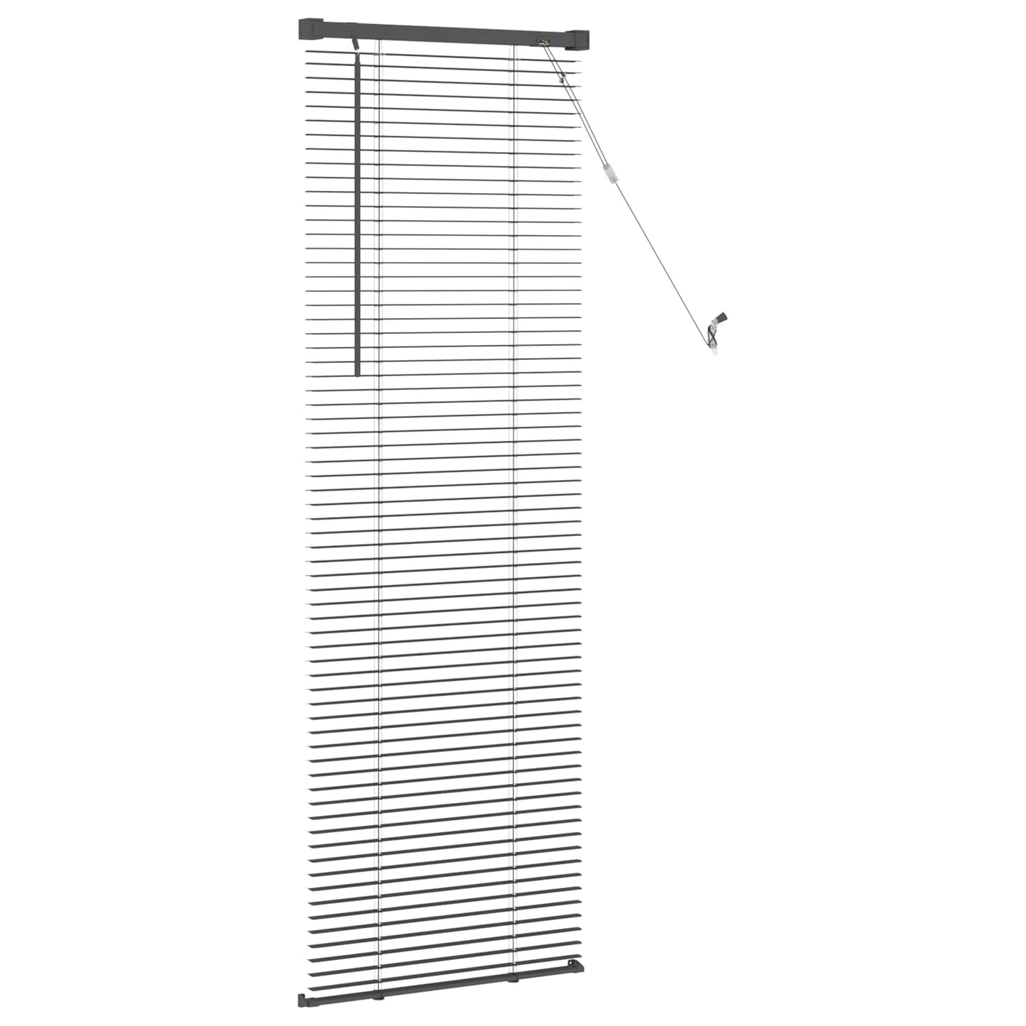 Tenda Veneziana Grigio Argento 150 x 40 cm 25 mm PVC | homemem39