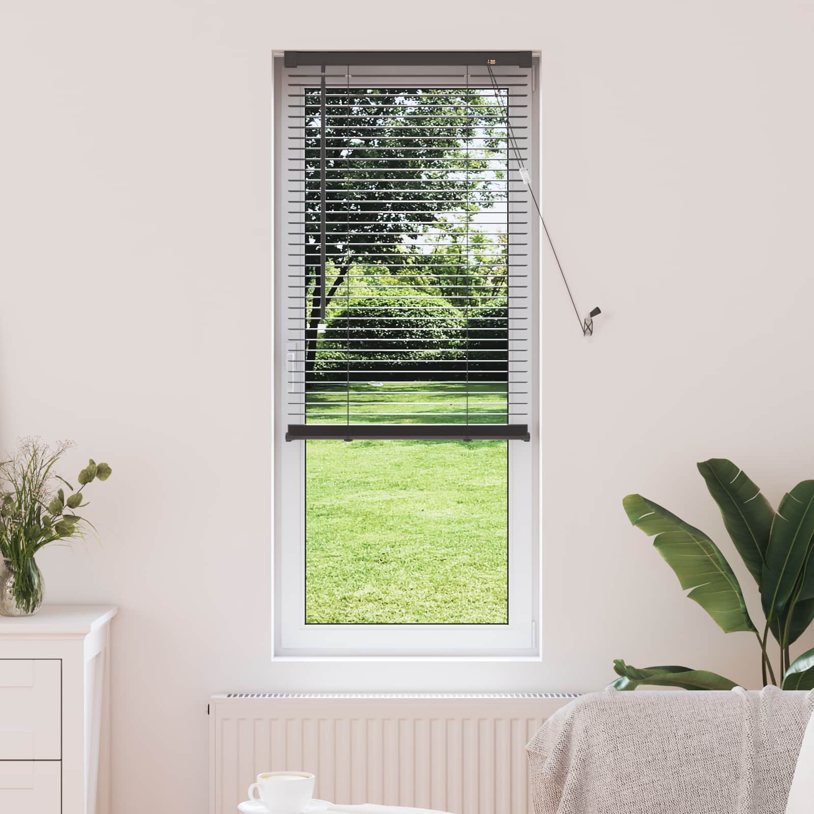 Tenda Veneziana Grigio Argento 150 x 50 cm 25 mm PVC | homemem39