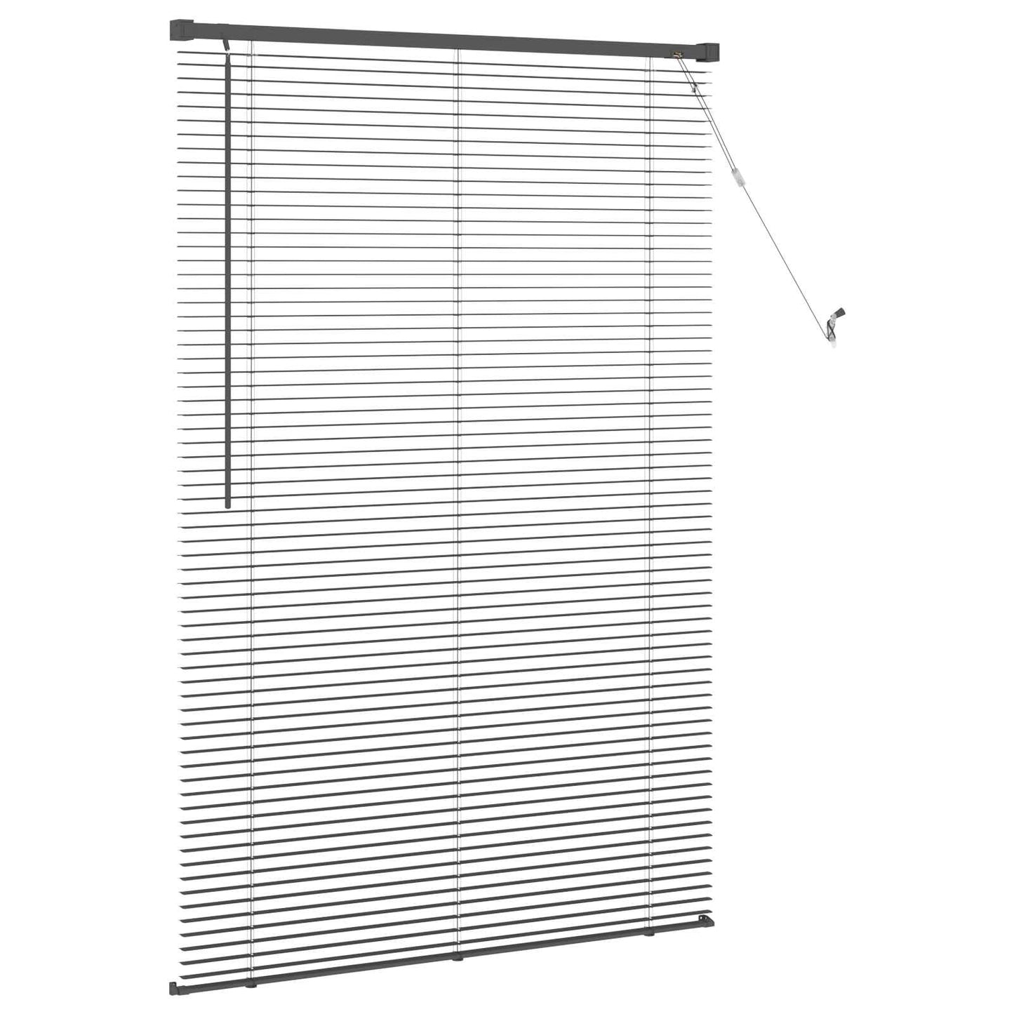 Tenda Veneziana Grigio Argento 150 x 90 cm 25 mm PVC | homemem39