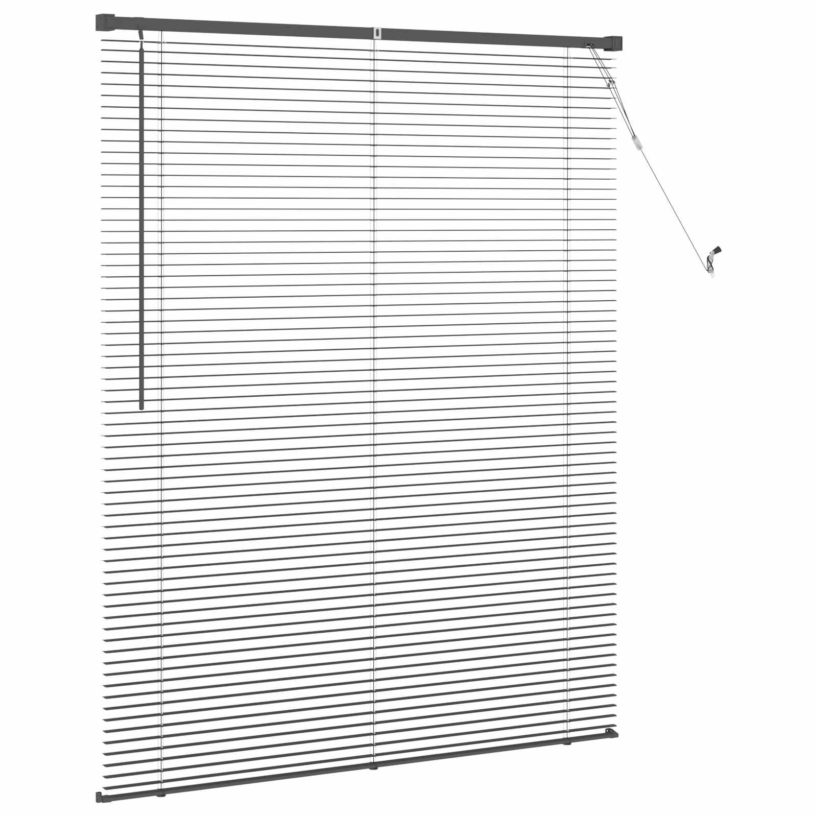 Tenda Veneziana Grigio Argento 150 x 120 cm 25 mm PVC | homemem39