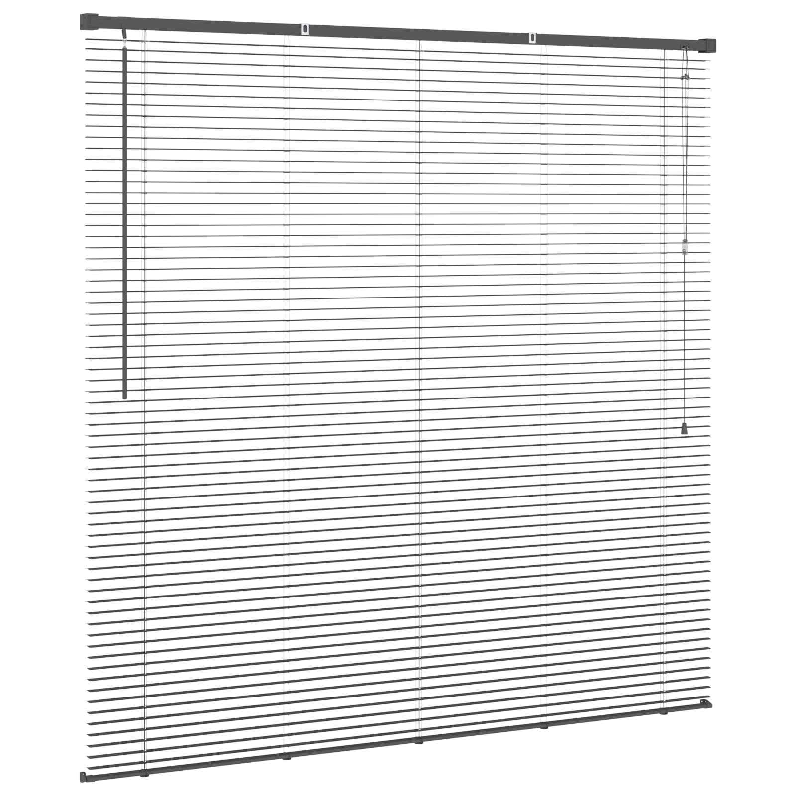 Tenda Veneziana Grigio Argento 150 x 150 cm 25 mm PVC | homemem39