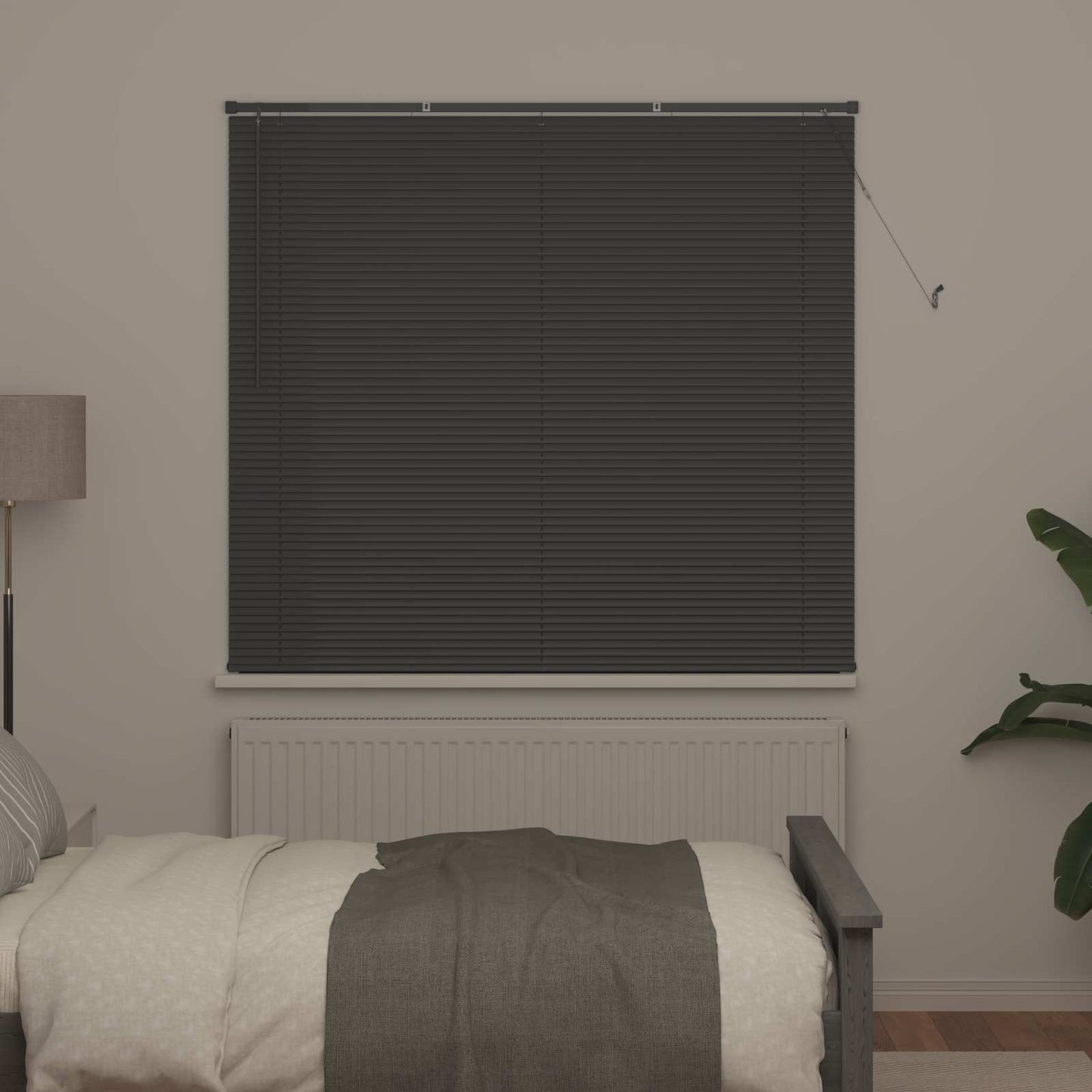 Tenda Veneziana Grigio Argento 150 x 160 cm 25 mm PVC | homemem39