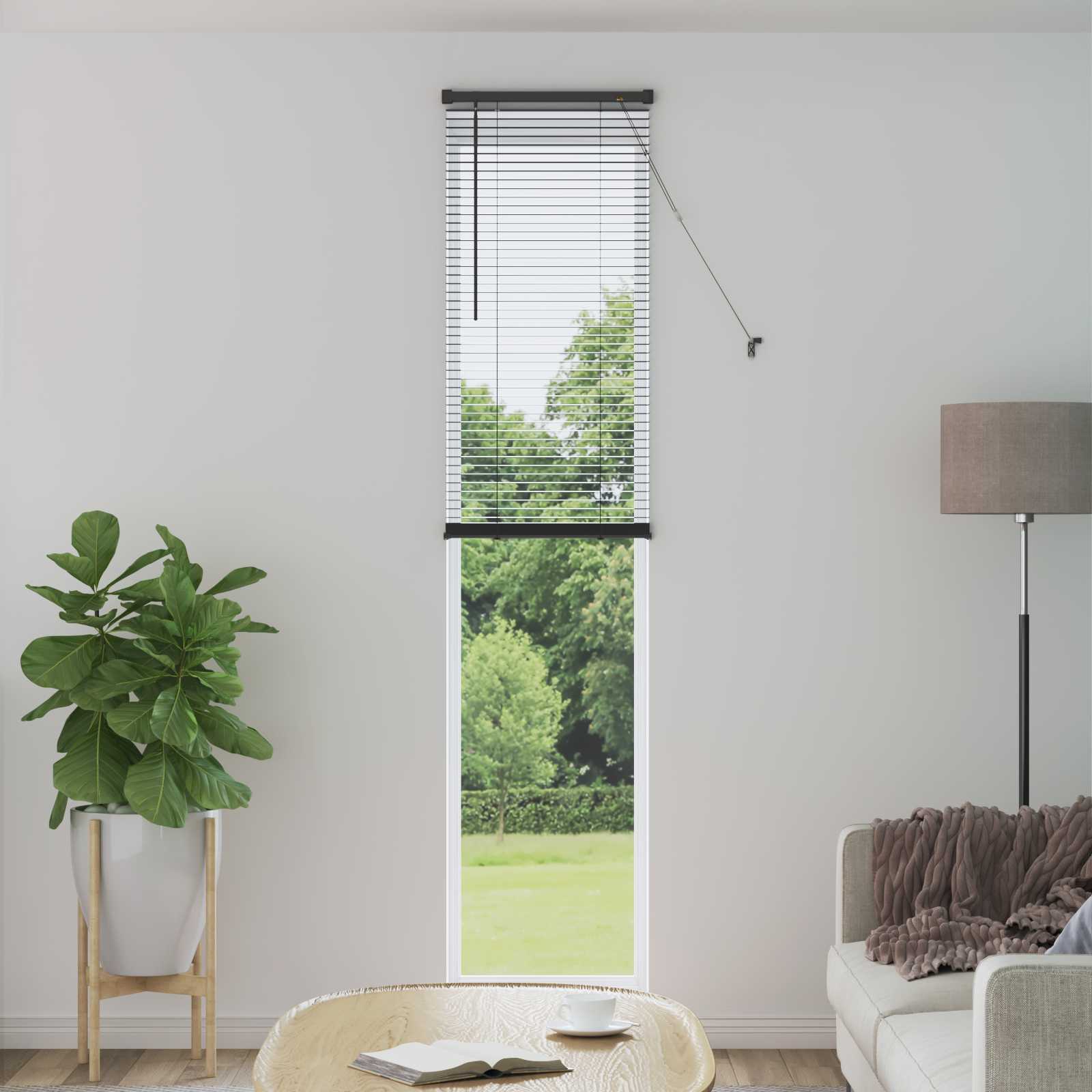 Tenda Veneziana Grigio Argento 213 x 40 cm 25 mm PVC | homemem39