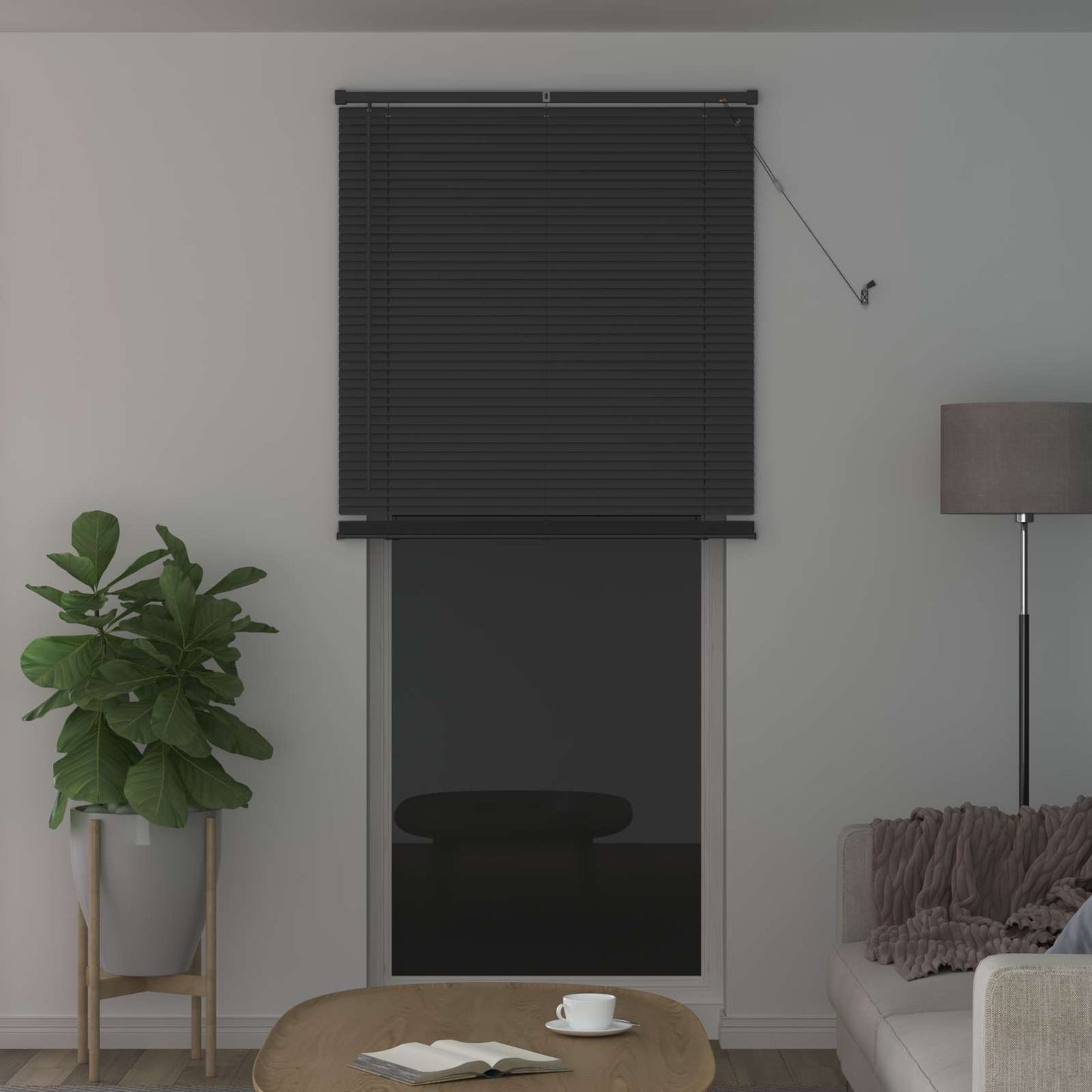 Tenda Veneziana Grigio Argento 213 x 80 cm 25 mm PVC | homemem39