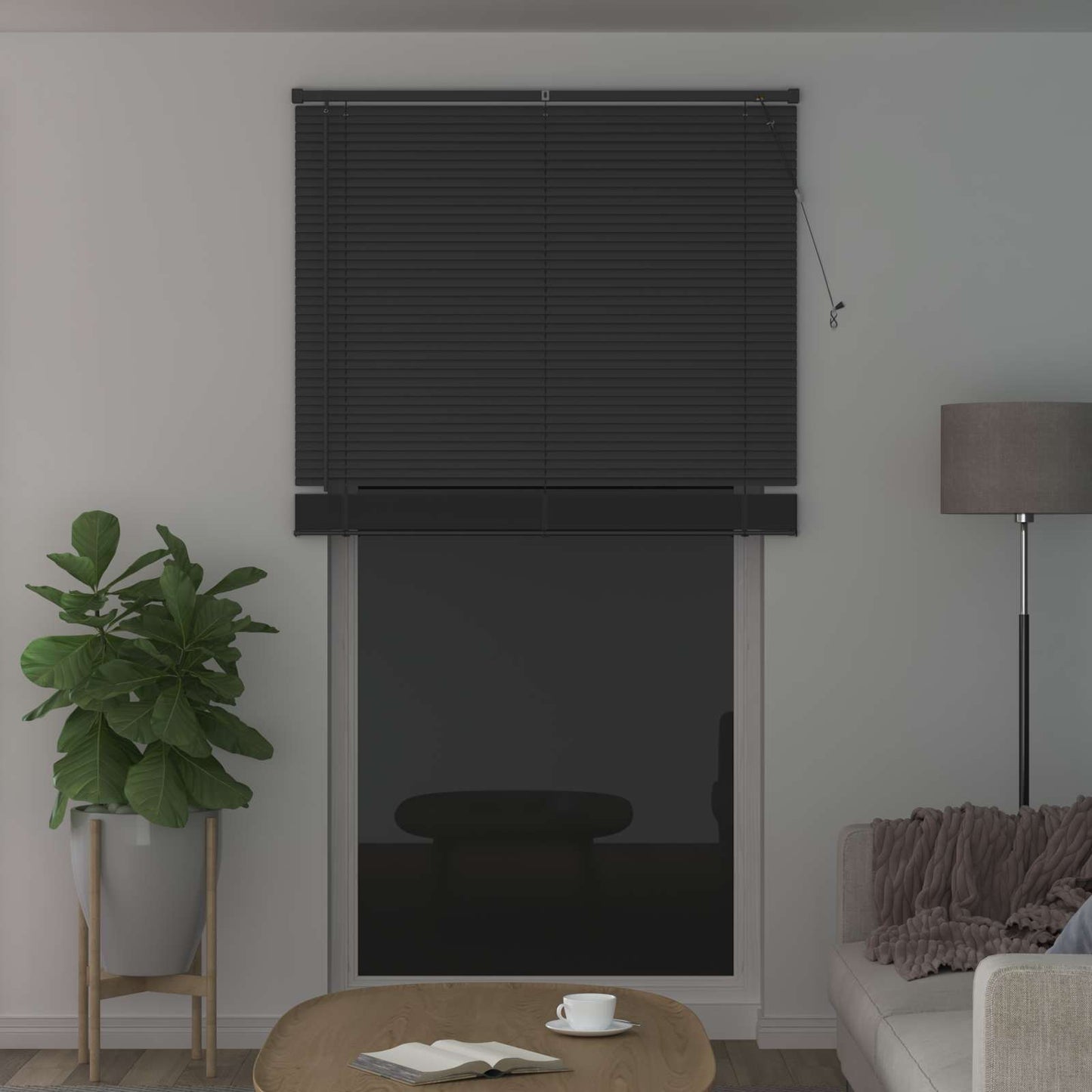 Tenda Veneziana Grigio Argento 213 x 120 cm 25 mm PVC | homemem39