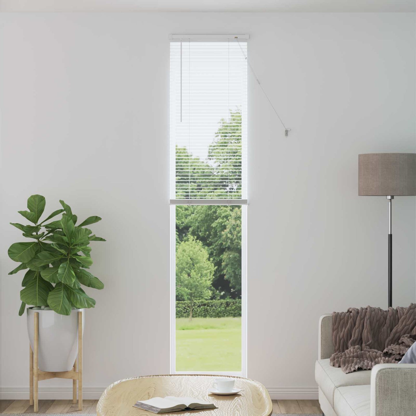 Tenda Veneziana Bianco 213 x 50 cm 25 mm PVC