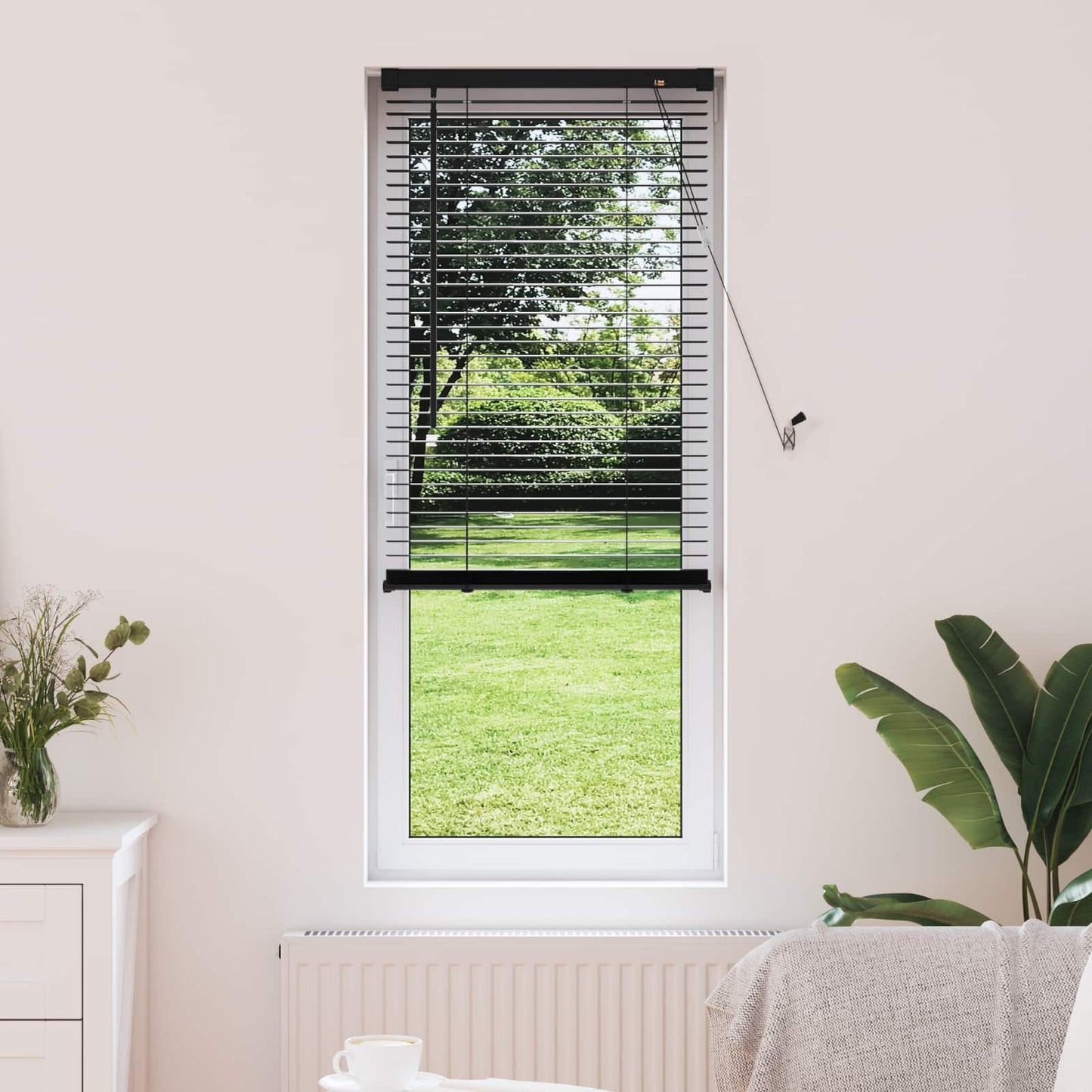 Tenda Veneziana Nero 150 x 50 cm PVC | homemem39
