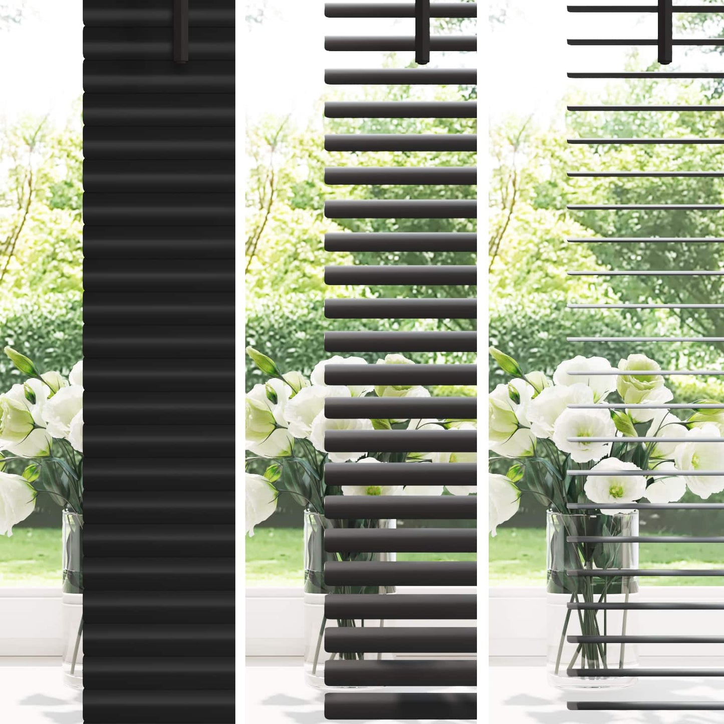 Tenda Veneziana Nero 150 x 90 cm PVC | homemem39