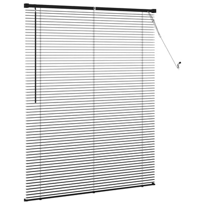 Tenda Veneziana Nero 150 x 120 cm 25 mm PVC