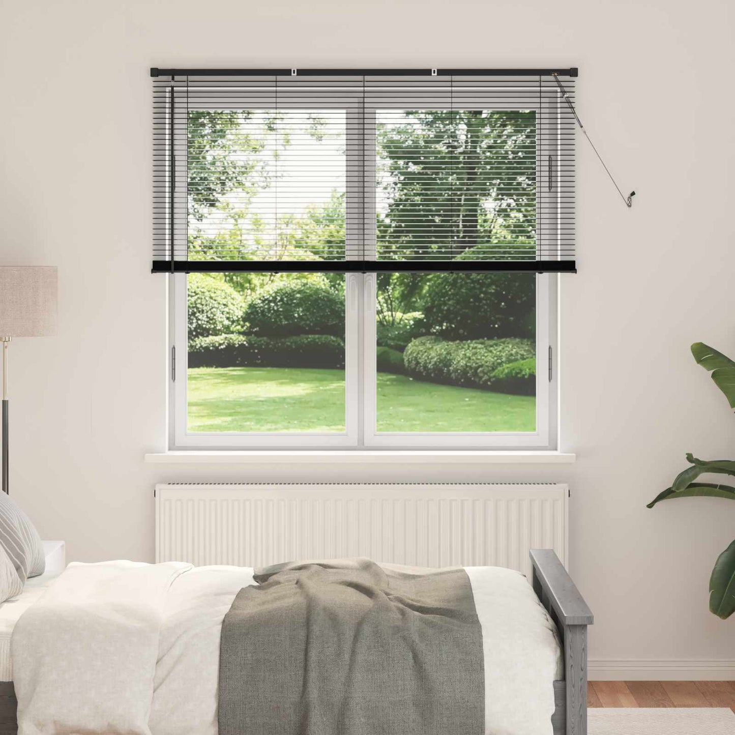 Tenda Veneziana Nero 150 x 130 cm PVC | homemem39