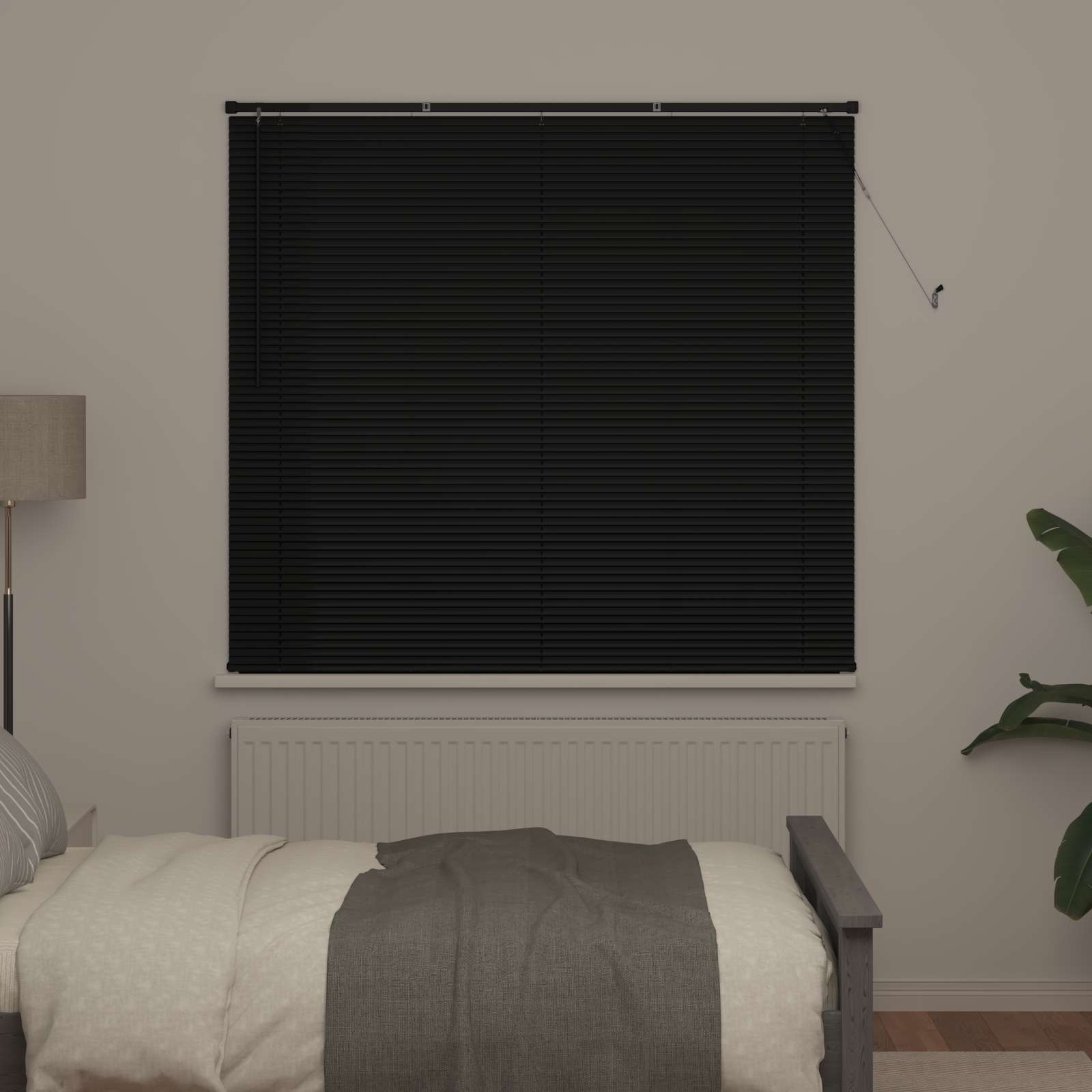 Tenda Veneziana Nero 150 x 140 cm PVC | homemem39