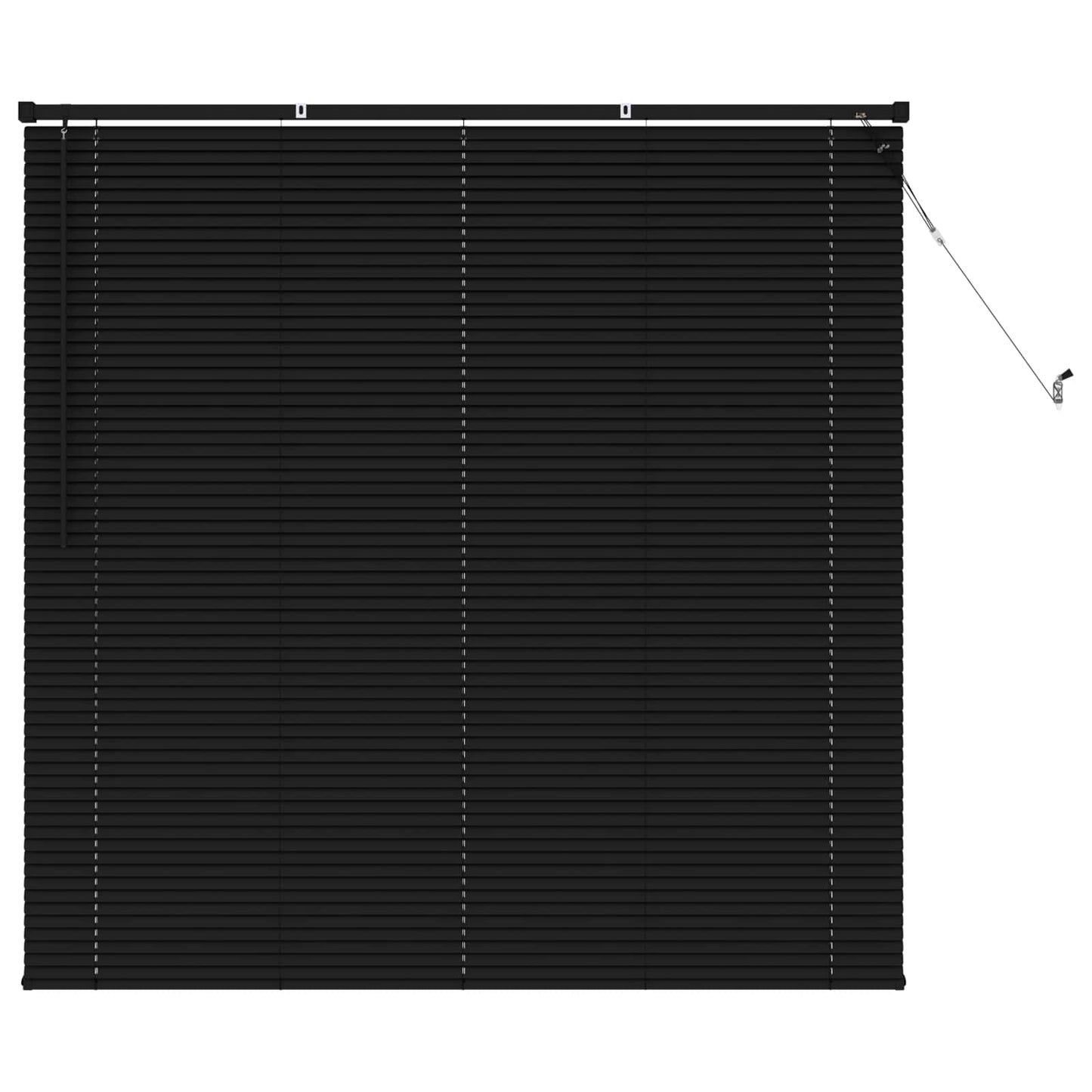Tenda Veneziana Nero 150 x 160 cm 25 mm PVC