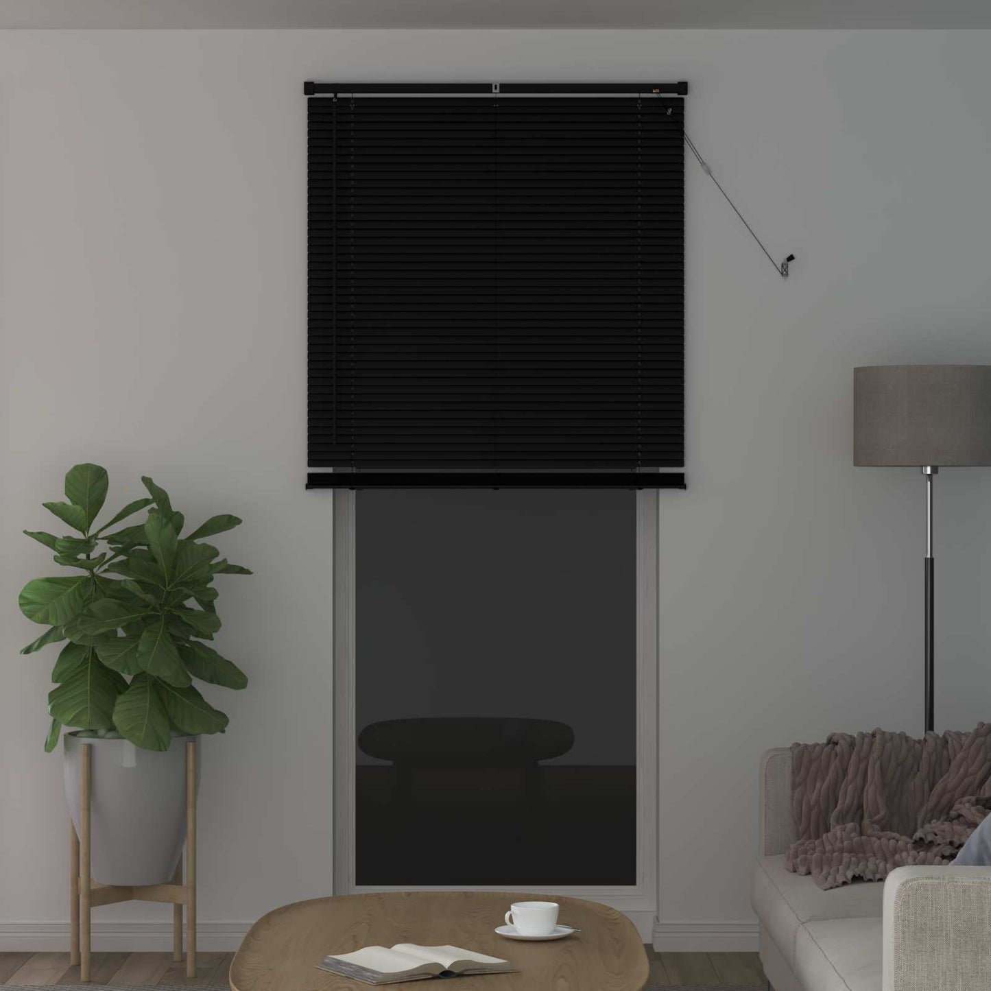Tenda Veneziana Nero 213 x 70 cm 25 mm PVC