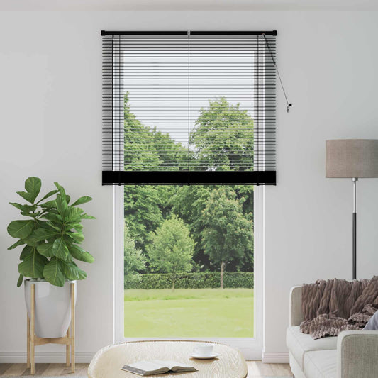 Tenda Veneziana Nero 213 x 110 cm 25 mm PVC