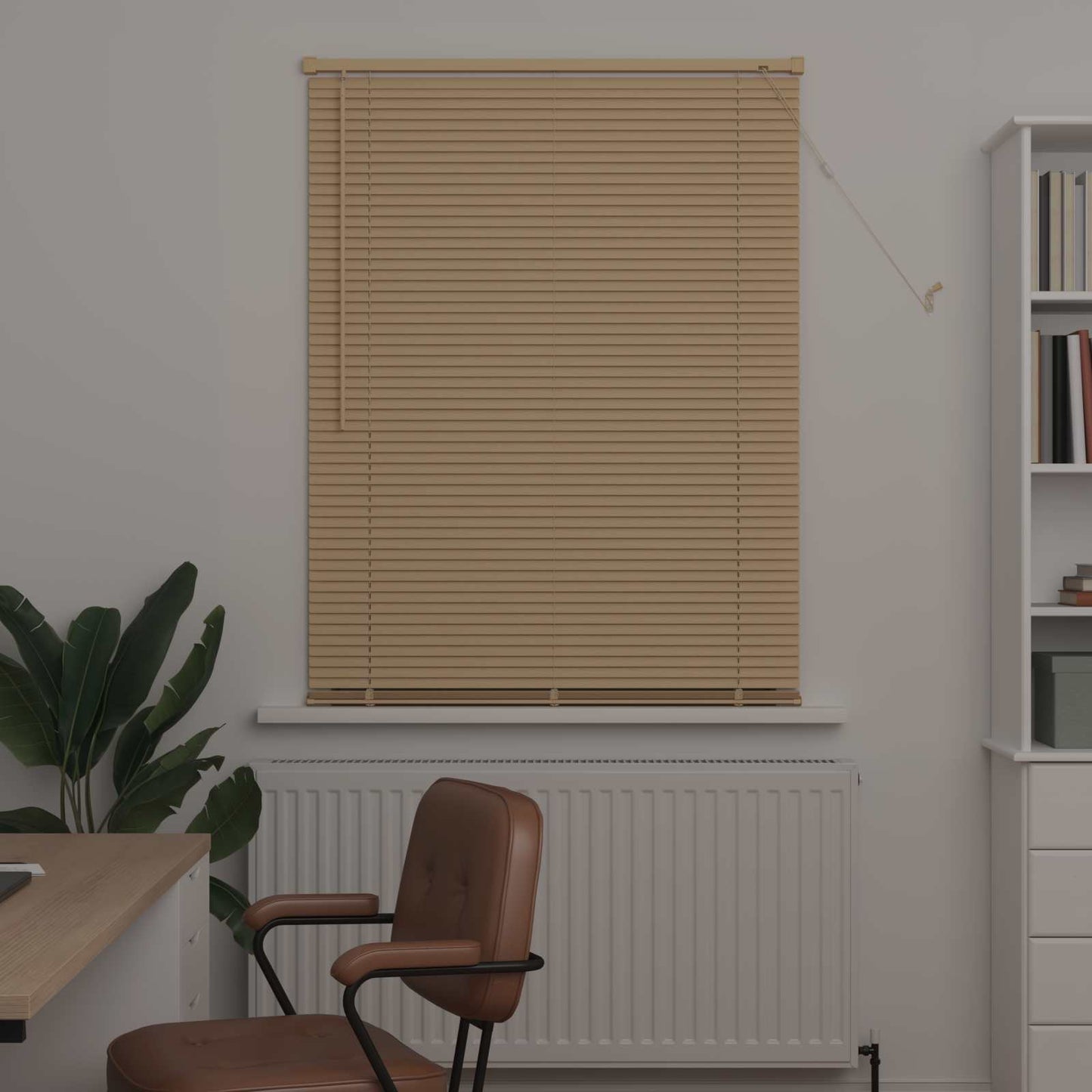 Tenda Veneziana Marrone Chiaro con Motivo 150 x 80 cm PVC | homemem39