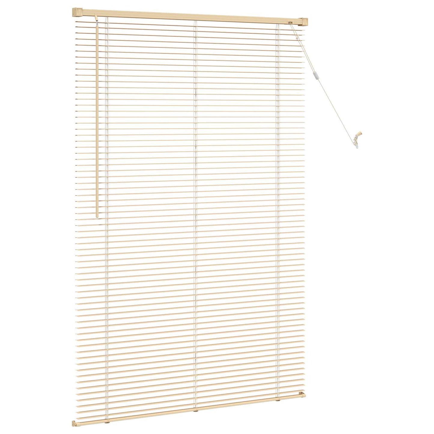 Tenda Veneziana Marrone Chiaro con Motivo 150 x 80 cm 25 mm PVC