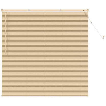 Tenda Veneziana Marrone Chiaro con Motivo 150 x 130 cm 25 mm
