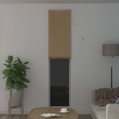 Tenda Veneziana Marrone Chiaro con Motivo 213 x 60 cm 25 mm PVC