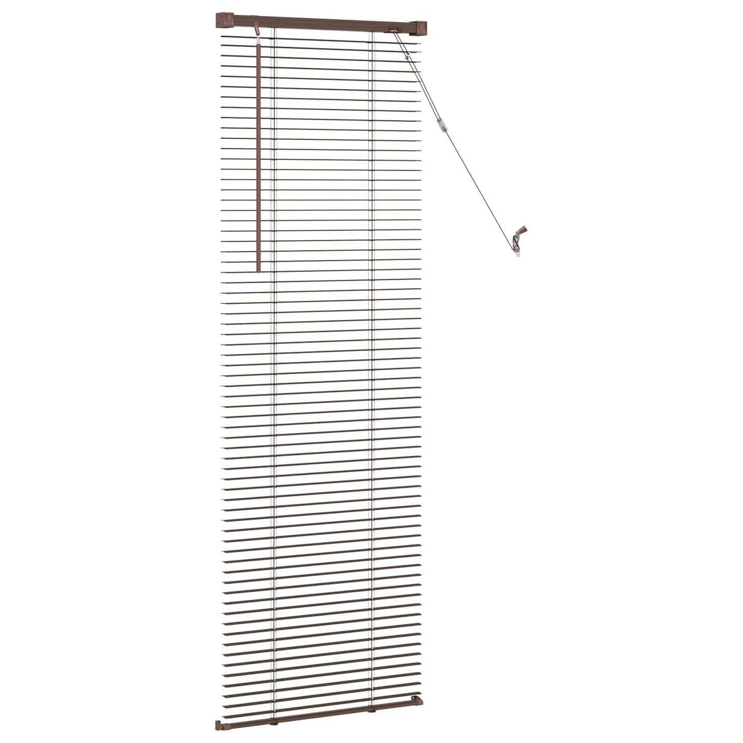 Tenda Veneziana Marrone Scuro con Motivo 150 x 40 cm 25 mm PVC | homemem39