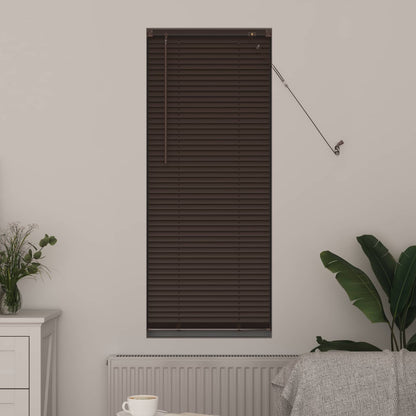 Tenda Veneziana Marrone Scuro con Motivo 150 x 50 cm 25 mm PVC | homemem39