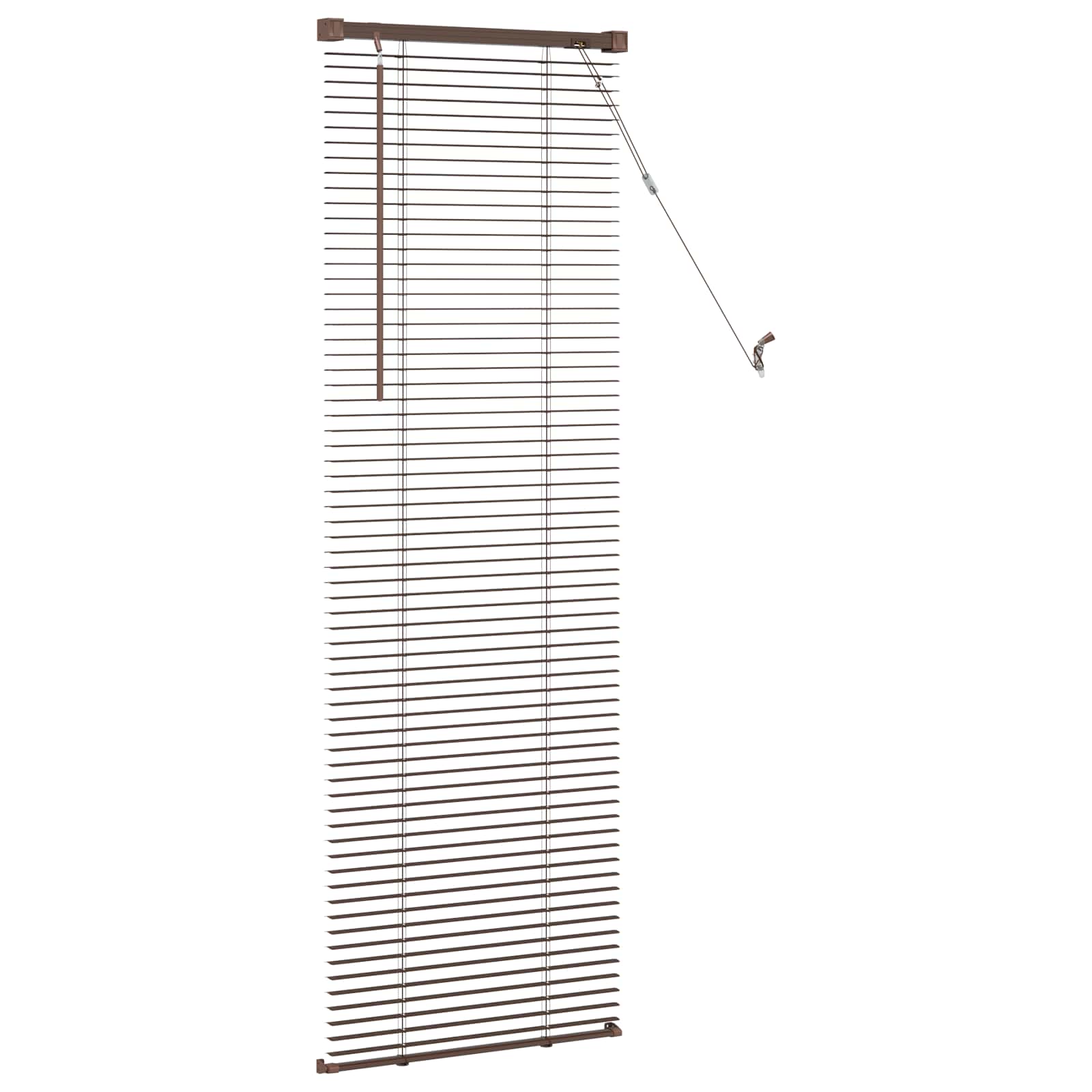 Tenda Veneziana Marrone Scuro con Motivo 150 x 60 cm 25 mm PVC | homemem39