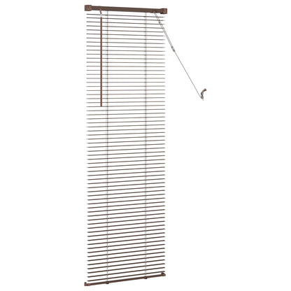 Tenda Veneziana Marrone Scuro con Motivo 150 x 60 cm 25 mm PVC | homemem39