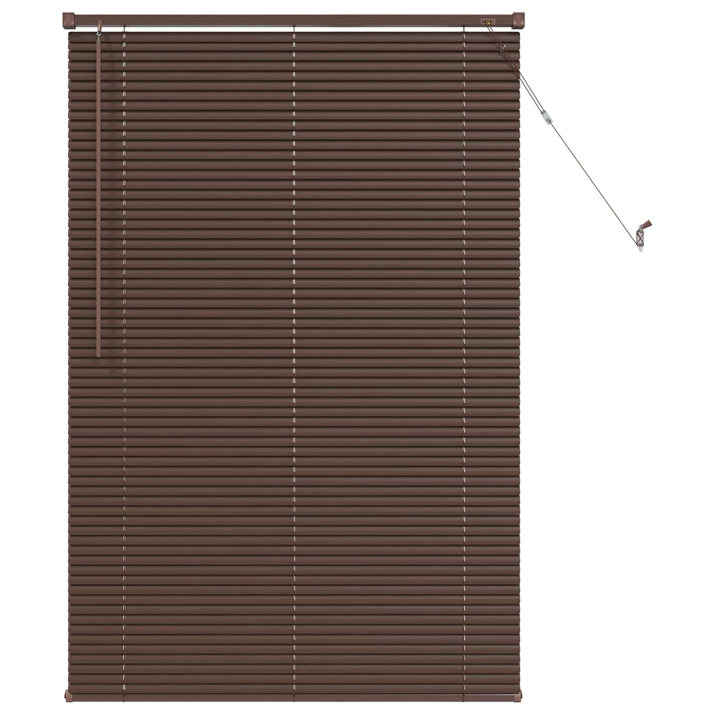 Tenda Veneziana Marrone Scuro con Motivo 150 x 70 cm 25 mm PVC | homemem39