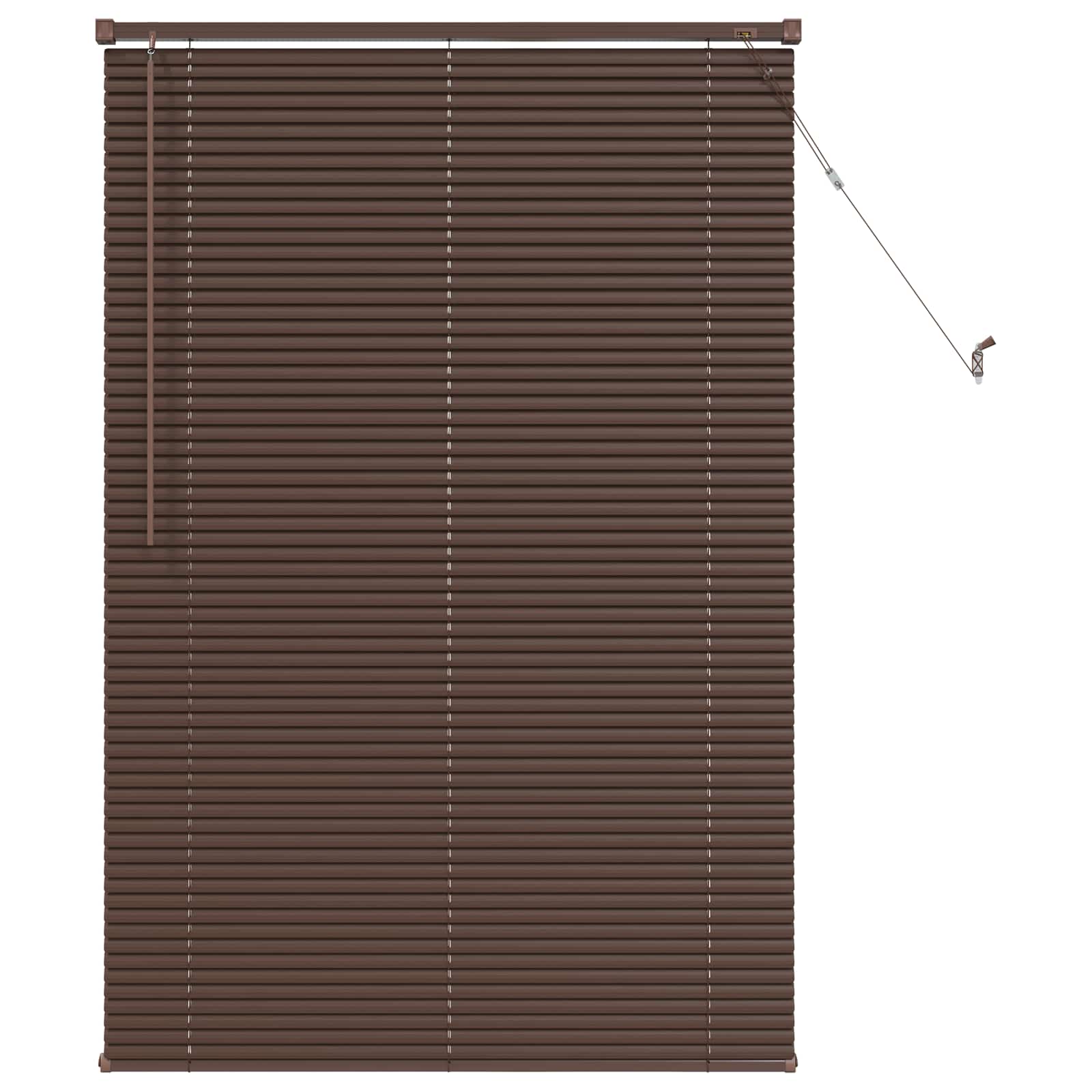 Tenda Veneziana Marrone Scuro con Motivo 150 x 70 cm 25 mm PVC | homemem39