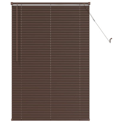 Tenda Veneziana Marrone Scuro con Motivo 150 x 90 cm 25 mm PVC | homemem39