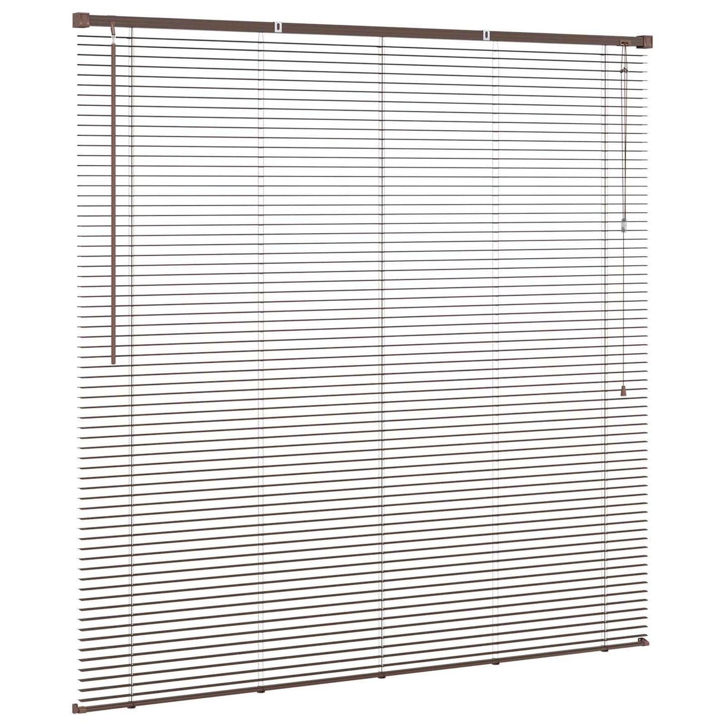 Tenda Veneziana Marrone Scuro con Motivo 150 x 140 cm 25 mm PVC | homemem39