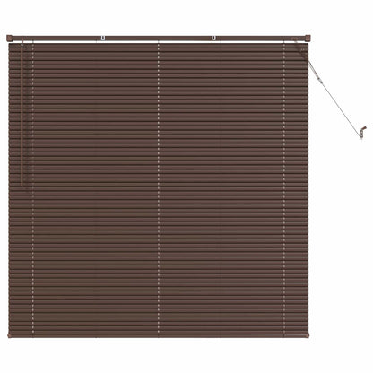 Tenda Veneziana Marrone Scuro con Motivo 150 x 150 cm 25 mm PVC | homemem39