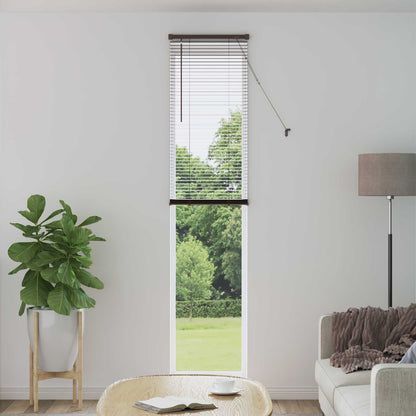 Tenda Veneziana Marrone Scuro con Motivo 213 x 40 cm 25 mm PVC | homemem39