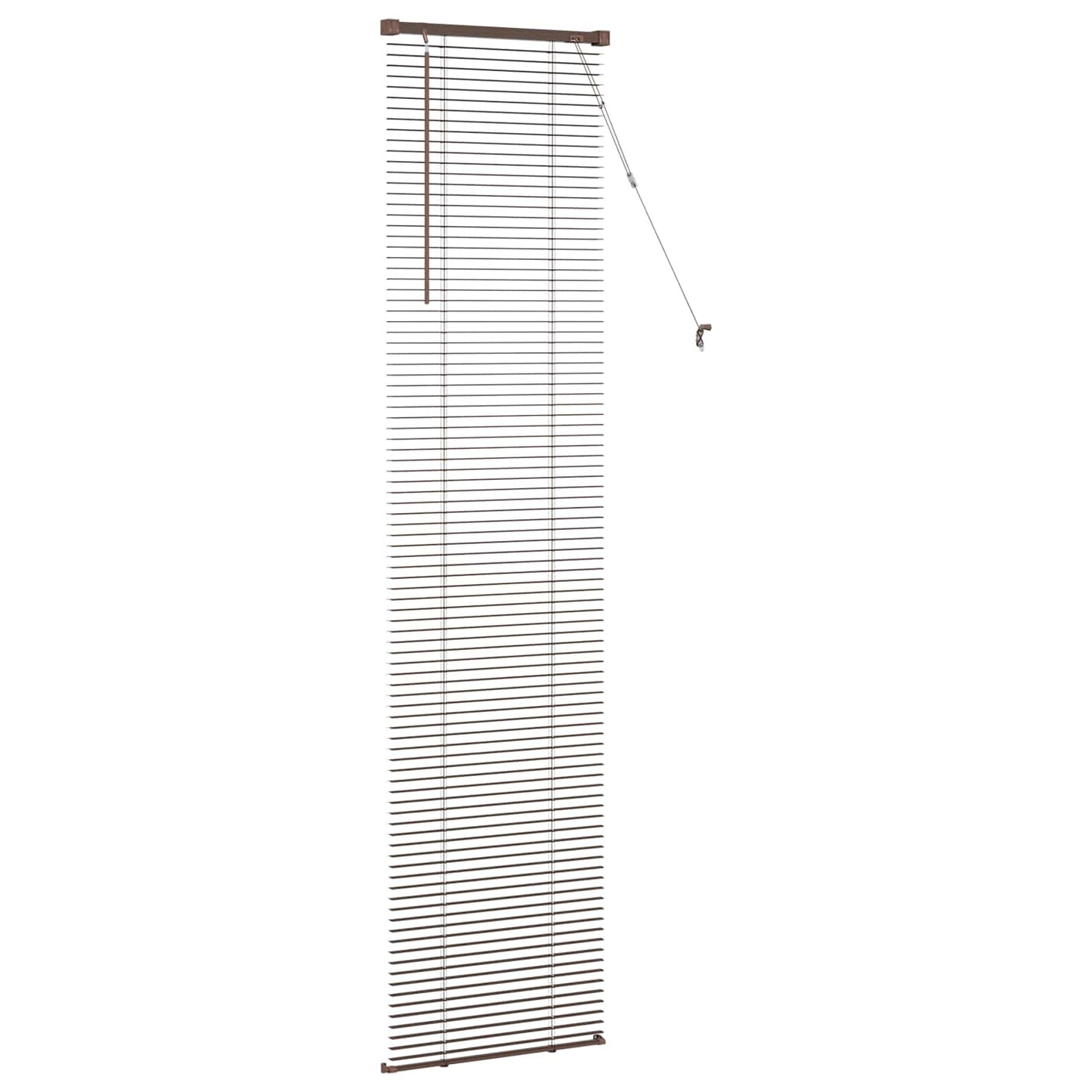 Tenda Veneziana Marrone Scuro con Motivo 213 x 40 cm 25 mm PVC | homemem39