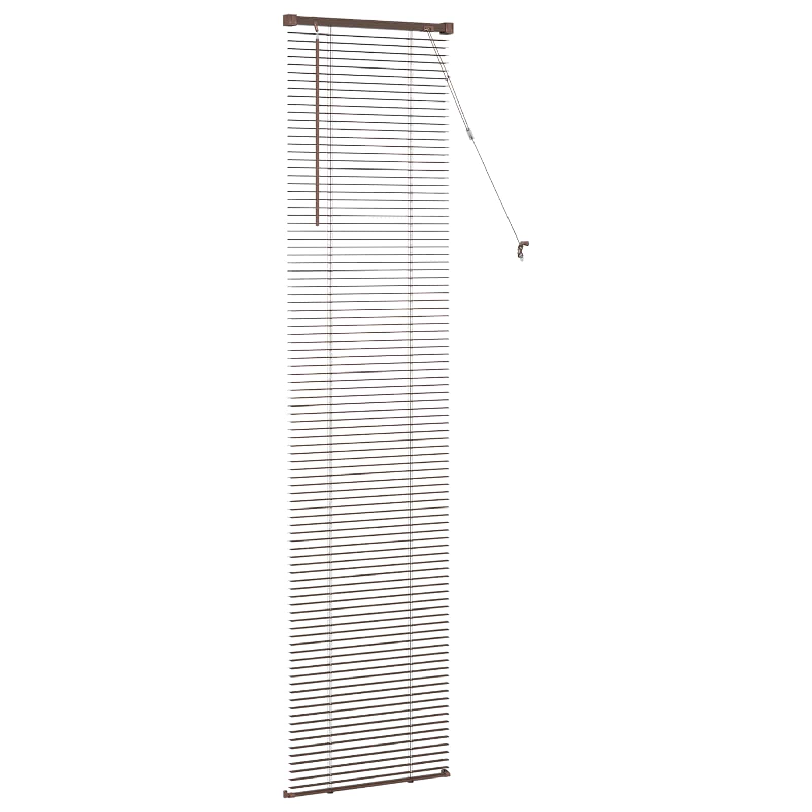 Tenda Veneziana Marrone Scuro con Motivo 213 x 40 cm 25 mm PVC | homemem39