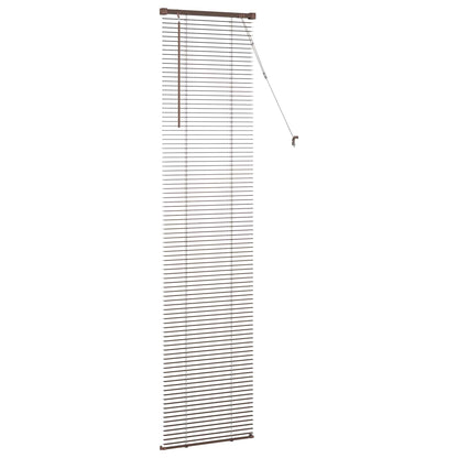 Tenda Veneziana Marrone Scuro con Motivo 213 x 40 cm 25 mm PVC | homemem39