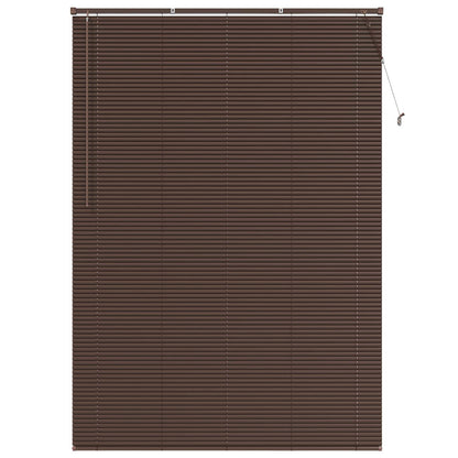 Tenda Veneziana Marrone Scuro con Motivo 213 x 130 cm 25 mm PVC | homemem39