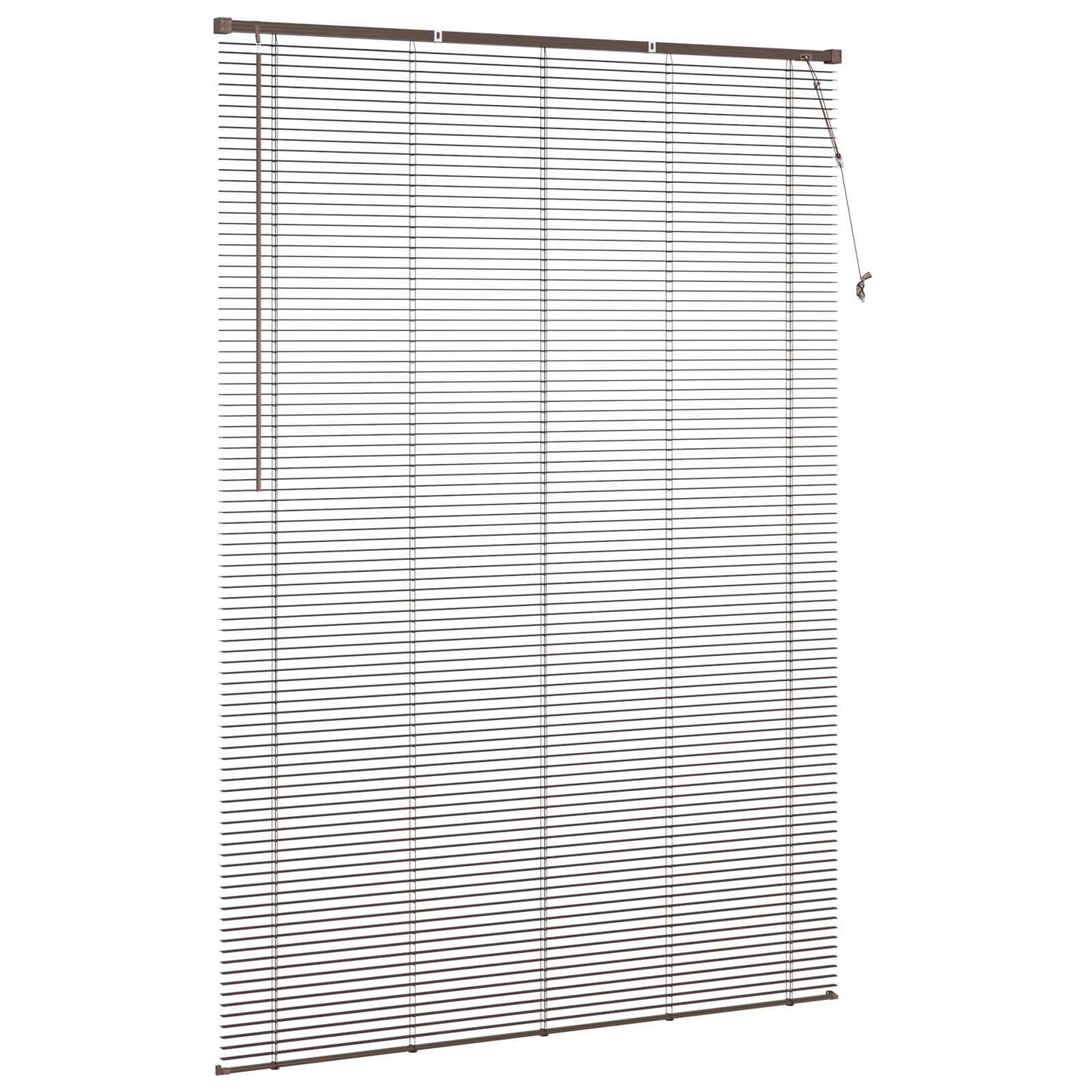 Tenda Veneziana Marrone Scuro con Motivo 213 x 140 cm 25 mm PVC | homemem39